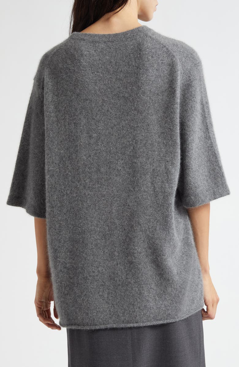 LOULOU DE SAISON Raven Mercerized Wool
Yak Hair Blend Sweater, Alternate, color, Anthracite Melange