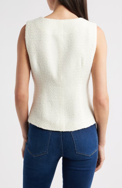 Zoe And Claire Tweed Button-up Vest