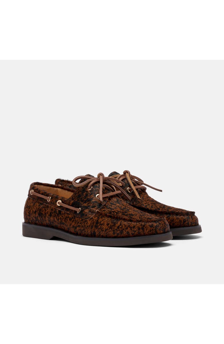 MARC NOLAN Ms. Capri Brown Cowhide Boat Shoes, Alternate, color, Brown