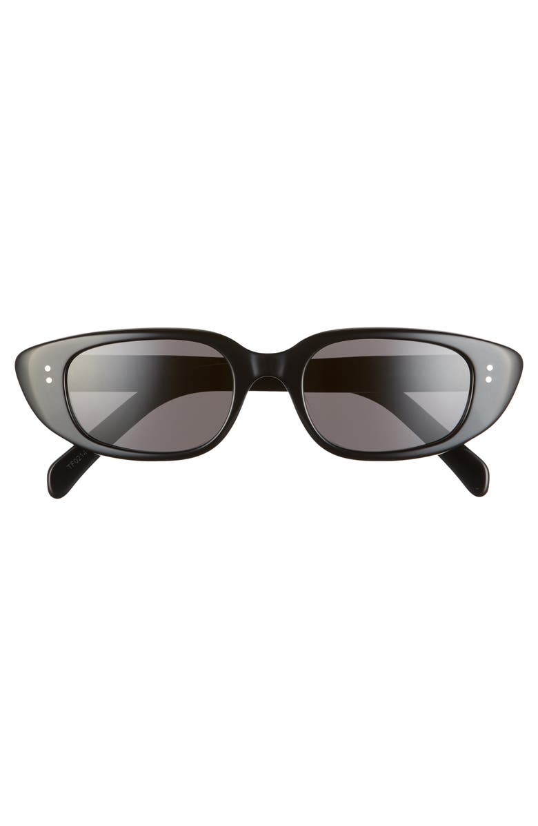 CELINE 51mm Oval Cat Eye Sunglasses, Alternate, color,