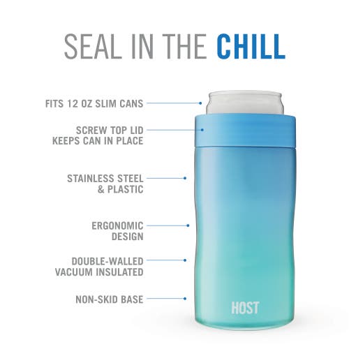 Host Stay-chill Slim Can Cooler In Lagoon