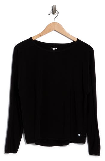 Layer 8 Skyler Long Sleeve Top In Black