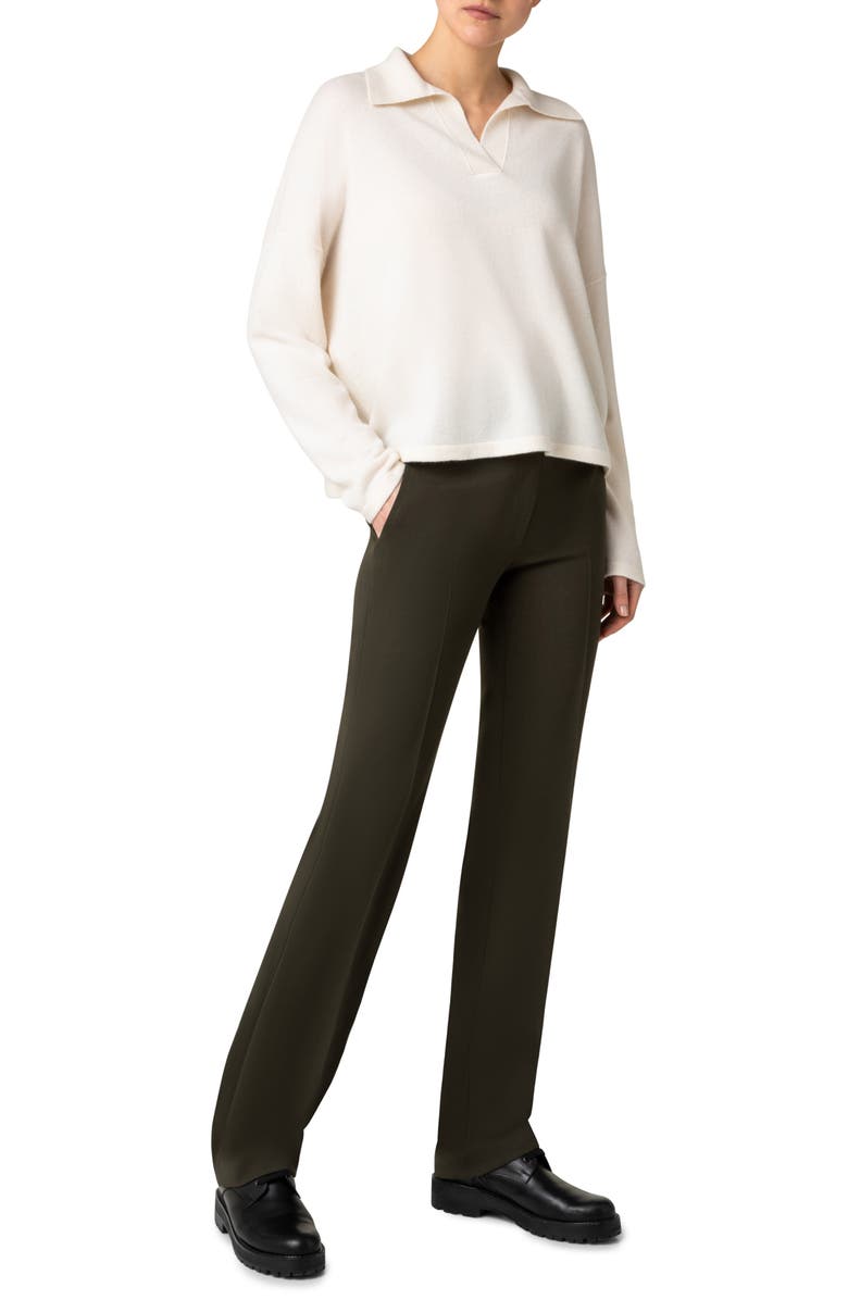 Akris punto Wool & Cashmere Polo Sweater, Alternate, color, 