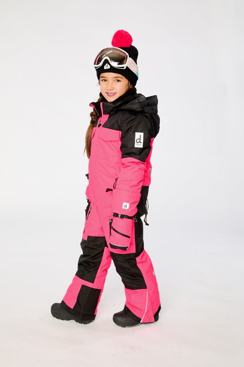 Teknik Fleece Lined & One Piece Snowsuit, Alternate, color, Bright Pink