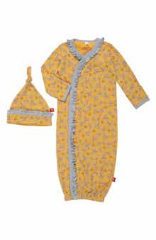 Magnetic Me Olive My Love Ruffle Magnetic Gown & Cap Set