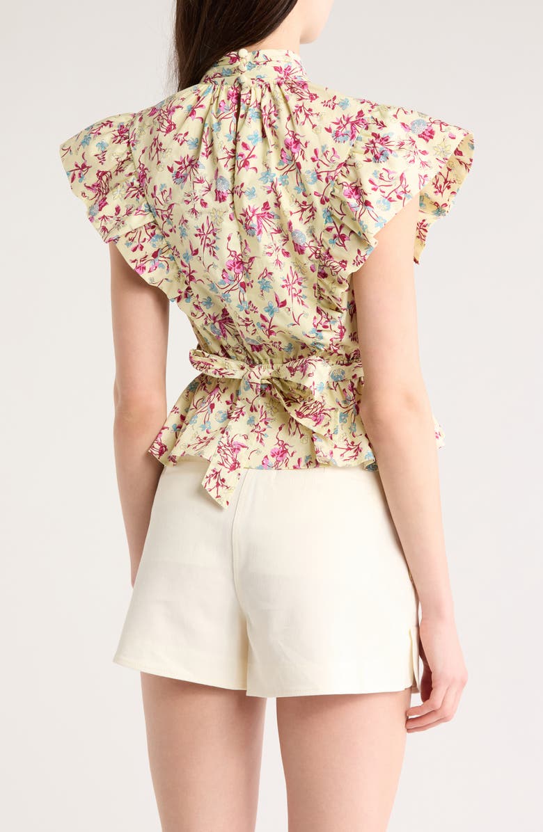 Derek Lam 10 Crosby Brynn Ruffle Wrap Top, Alternate, color, 