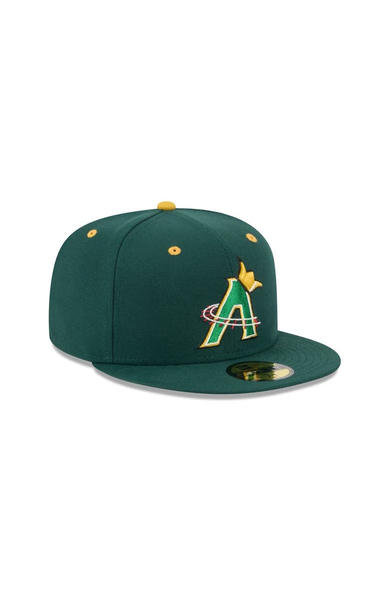 New Era Men's New Era Dark Green Altoona Curve Theme Nights 59FIFTY Fitted Hat, Alternate, color, Dark Green