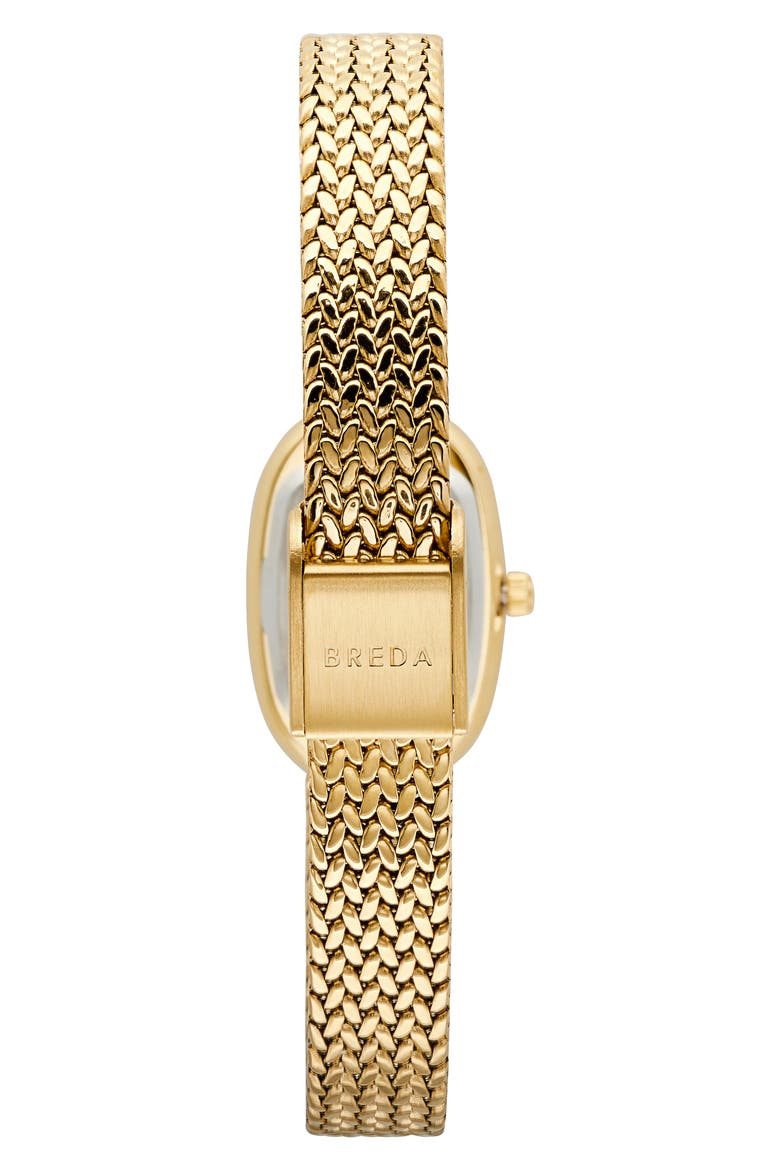 Jane Tethered Mesh Strap Watch, 18mm x 25mm, Alternate, color, GOLD