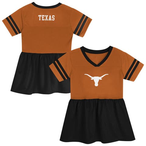 Toddler Outerstuff Texas Orange/Black Texas Longhorns Stadium Lights Fashion Jersey Dress