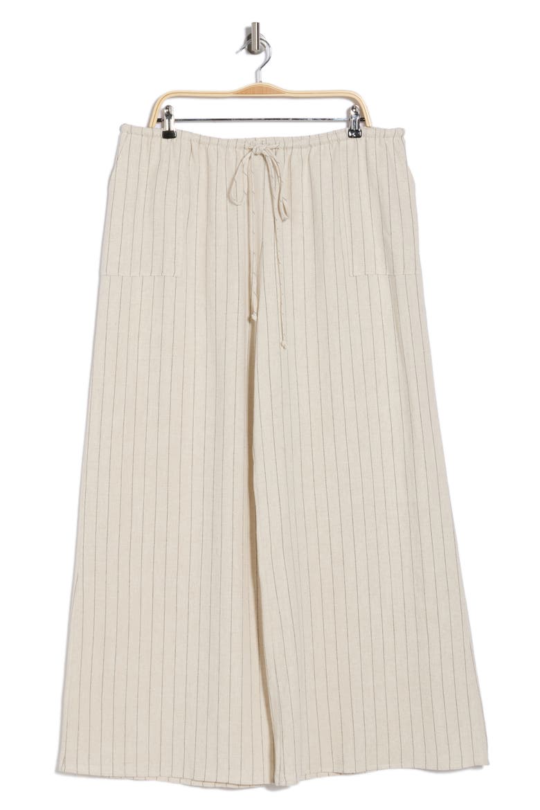Stripe Wide Leg Pants, Alternate, color, LINEN