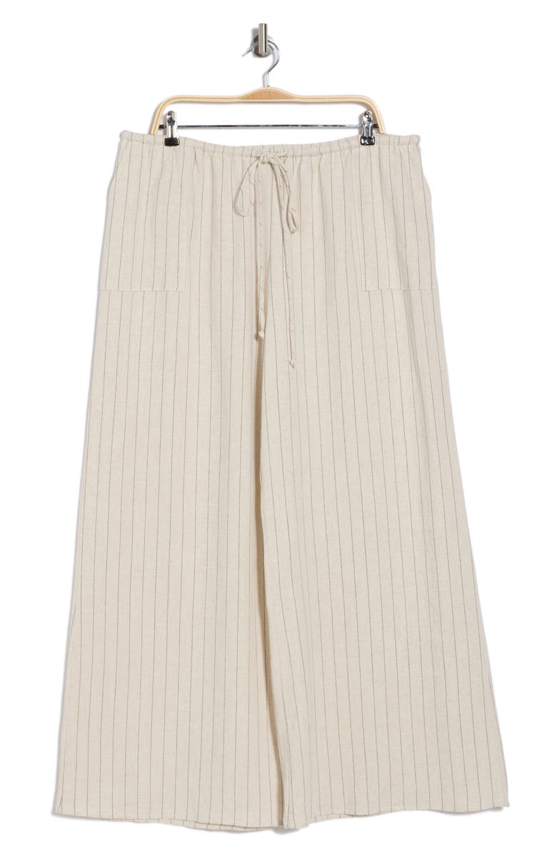 Renee C Stripe Wide Leg Pants, Alternate, color, Linen