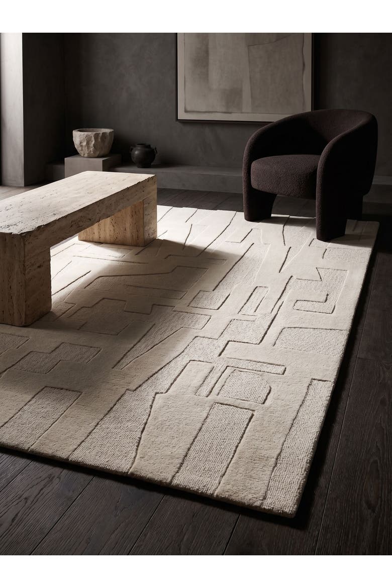 Furano Wool Rug, Alternate, color, Ivory