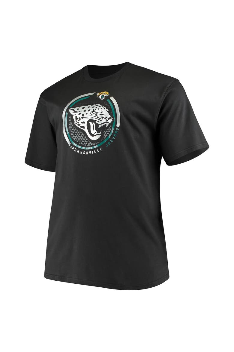 Men's Fanatics Branded Black Jacksonville Jaguars Big & Tall Color Pop T-Shirt, Alternate, color, Black