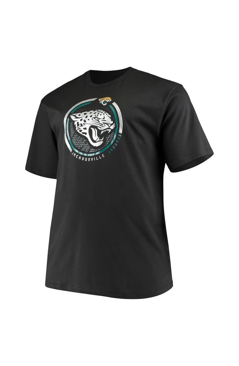 FANATICS Men's Fanatics Branded Black Jacksonville Jaguars Big & Tall Color Pop T-Shirt, Alternate, color, Black