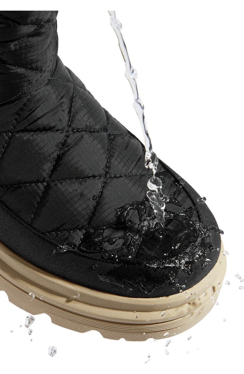 VIVAIA Quilted Waterproof PufferTherm Warm Boots, Alternate, color, Black Water Prf