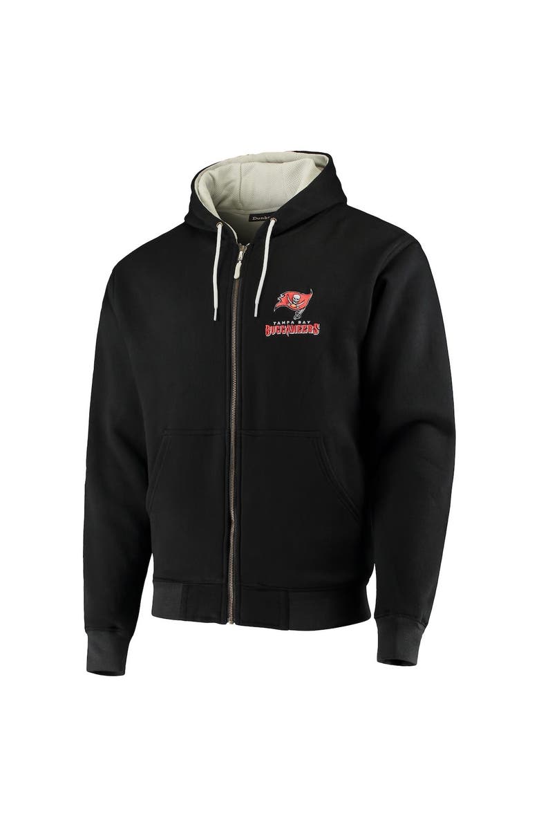 DUNBROOKE Men's Dunbrooke Black Tampa Bay Buccaneers Craftsman Thermal-Lined Full-Zip Hoodie, Alternate, color, Black