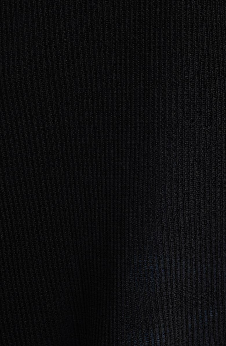 FRAME The Varsity Tipped Cardigan, Alternate, color, Black Multi