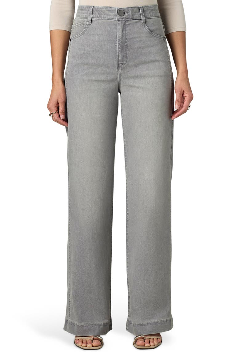 Gracie Skyrise Double Side Seam Wide Leg Jeans, Main, color, LIGHT GREY