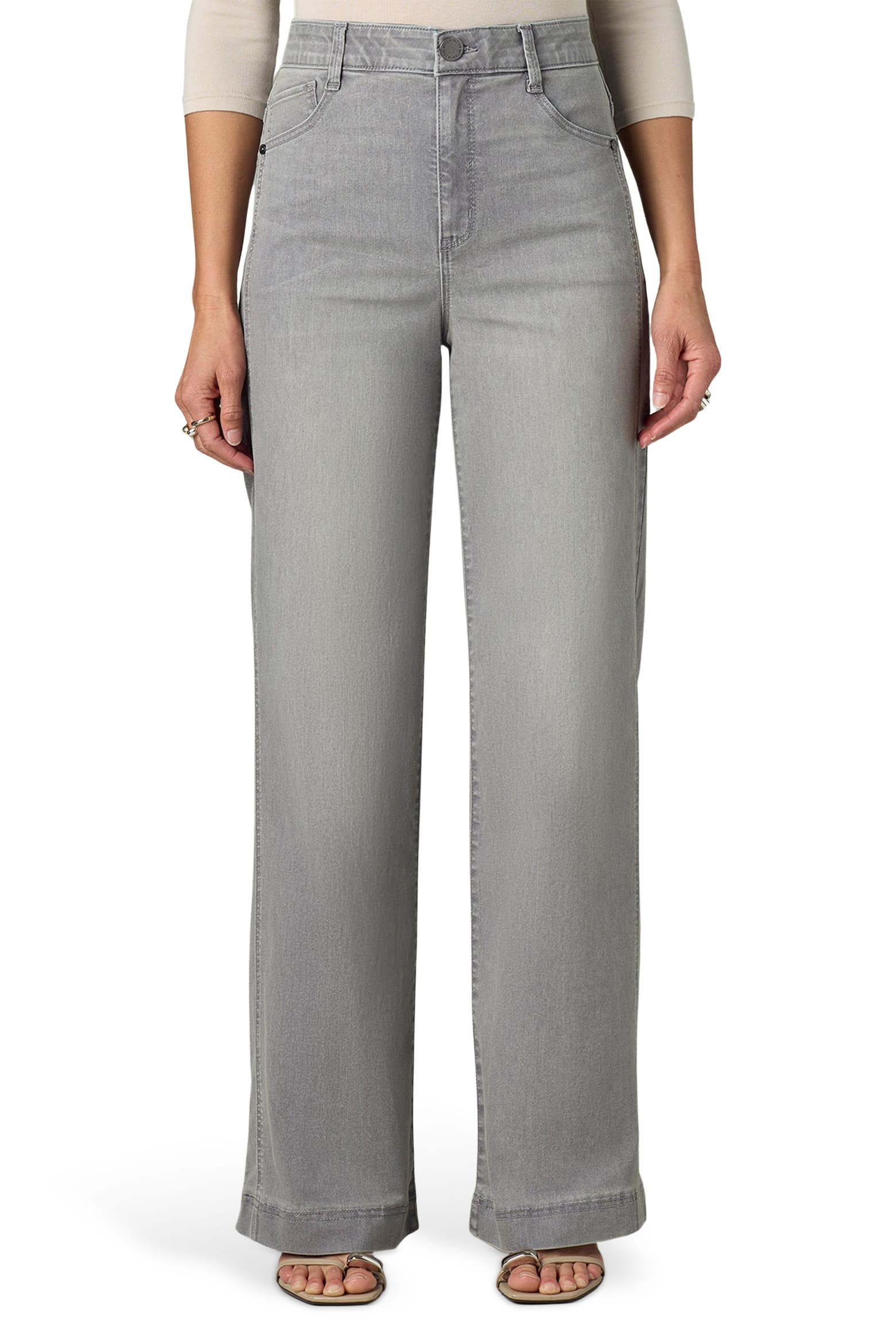 Gracie Skyrise Double Side Seam Wide Leg Jeans