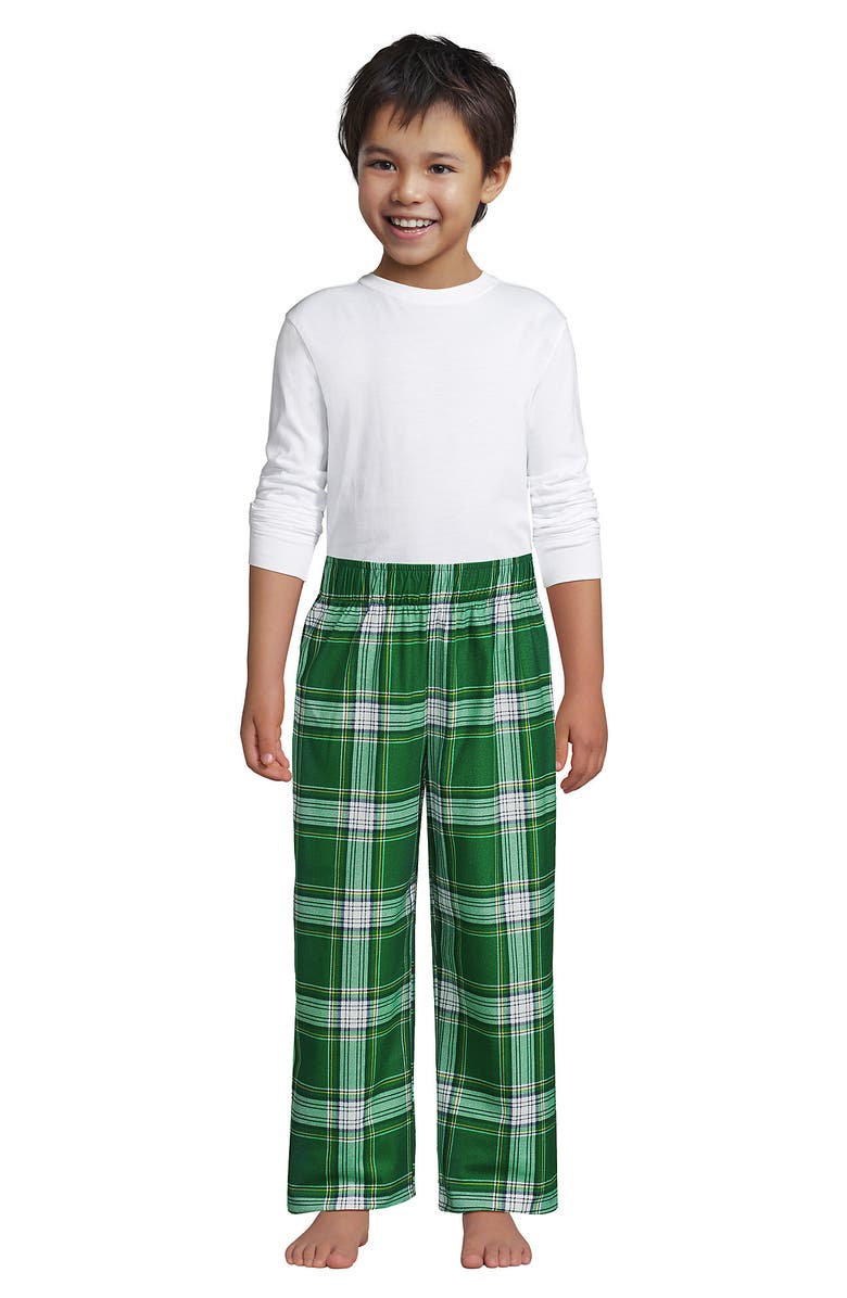 Lands' End Kids Flannel Pajama Pants, Alternate, color, 