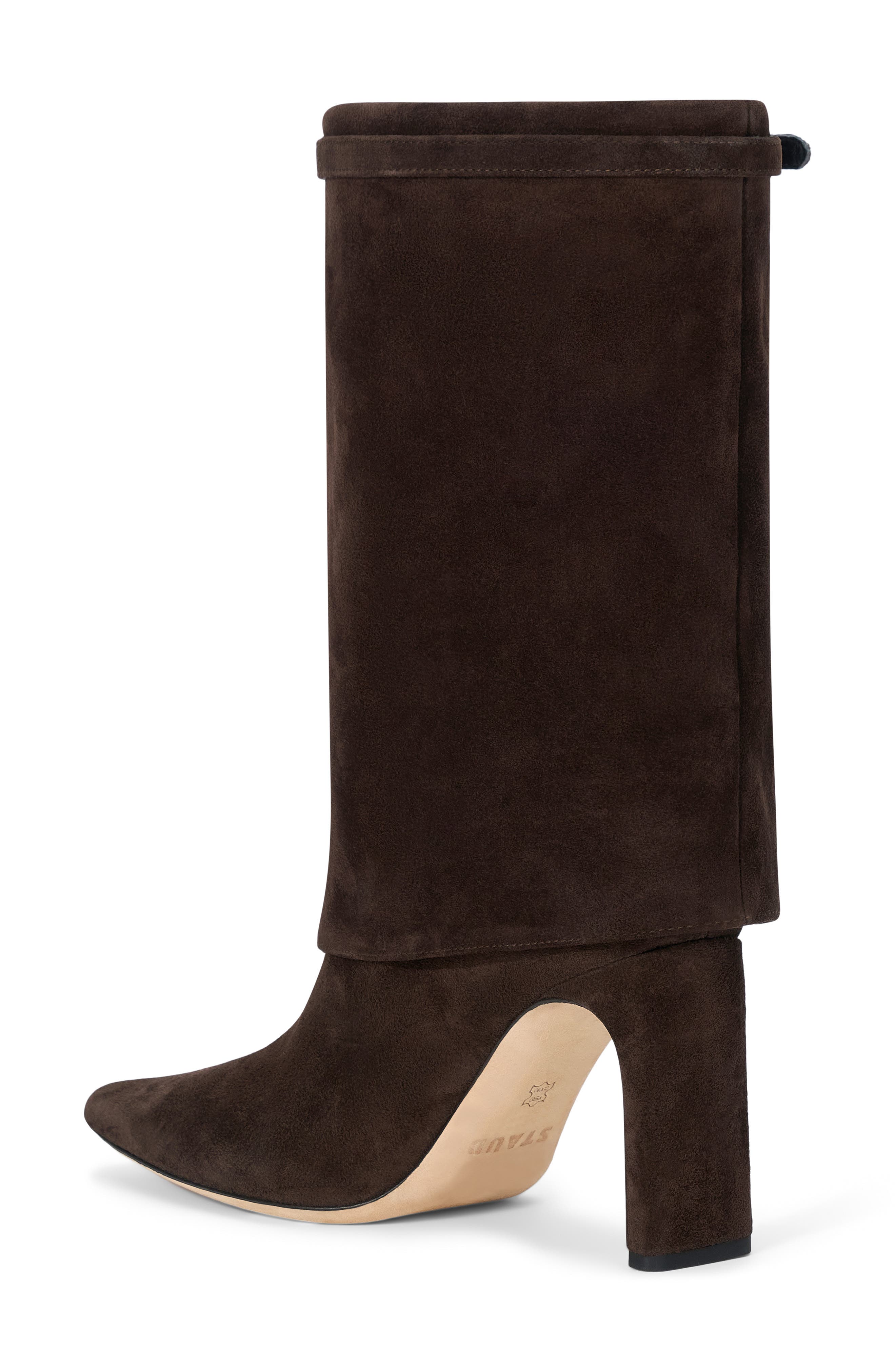 STAUD Wally Foldover Boot, Alternate, color, Espresso