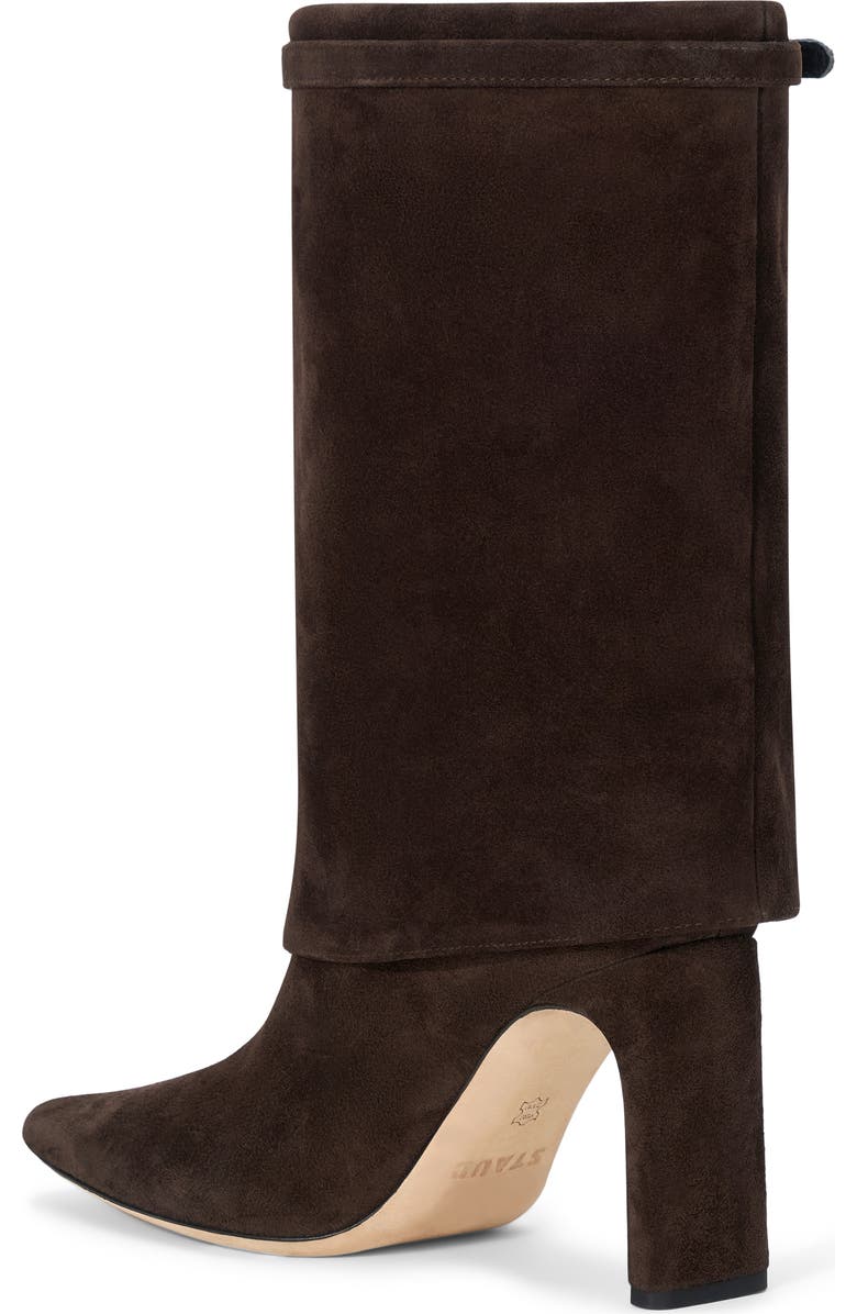 STAUD Wally Foldover Boot, Alternate, color, Espresso