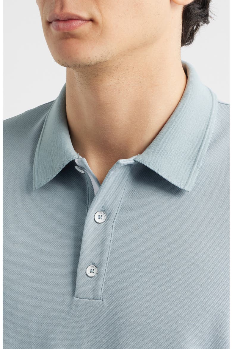 Slim Fit Tech Piqué Polo, Alternate, color, SEA