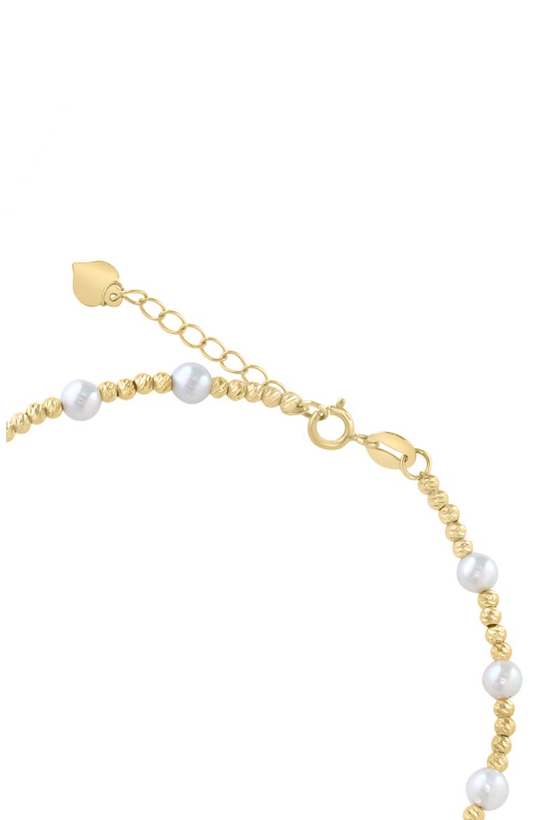 Freshwater Pearl Beaded Chain Bracelet, Alternate, color, WHITE