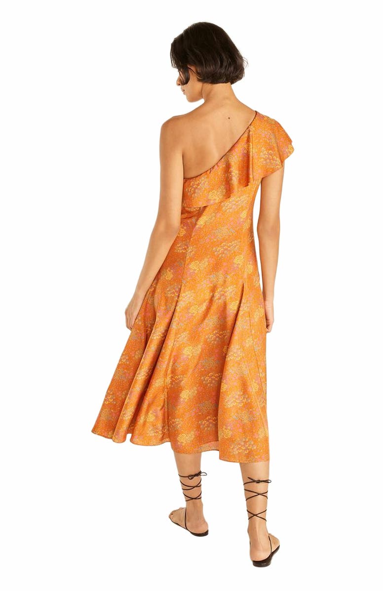 Rebecca Taylor Isabelle Dress, Alternate, color, Burnt Orange Combo
