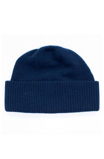 Portolano Cashmere Rib Hat In Blue