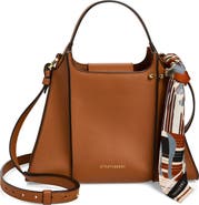 Strathberry Arkshell Leather Top Handle Bag