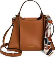 Strathberry Arkshell Leather Top Handle Bag