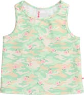 RuffleButts Toddler Girls UPF50+ Active Tank Top