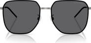 Emporio Armani 60mm Polarized Square Sunglasses