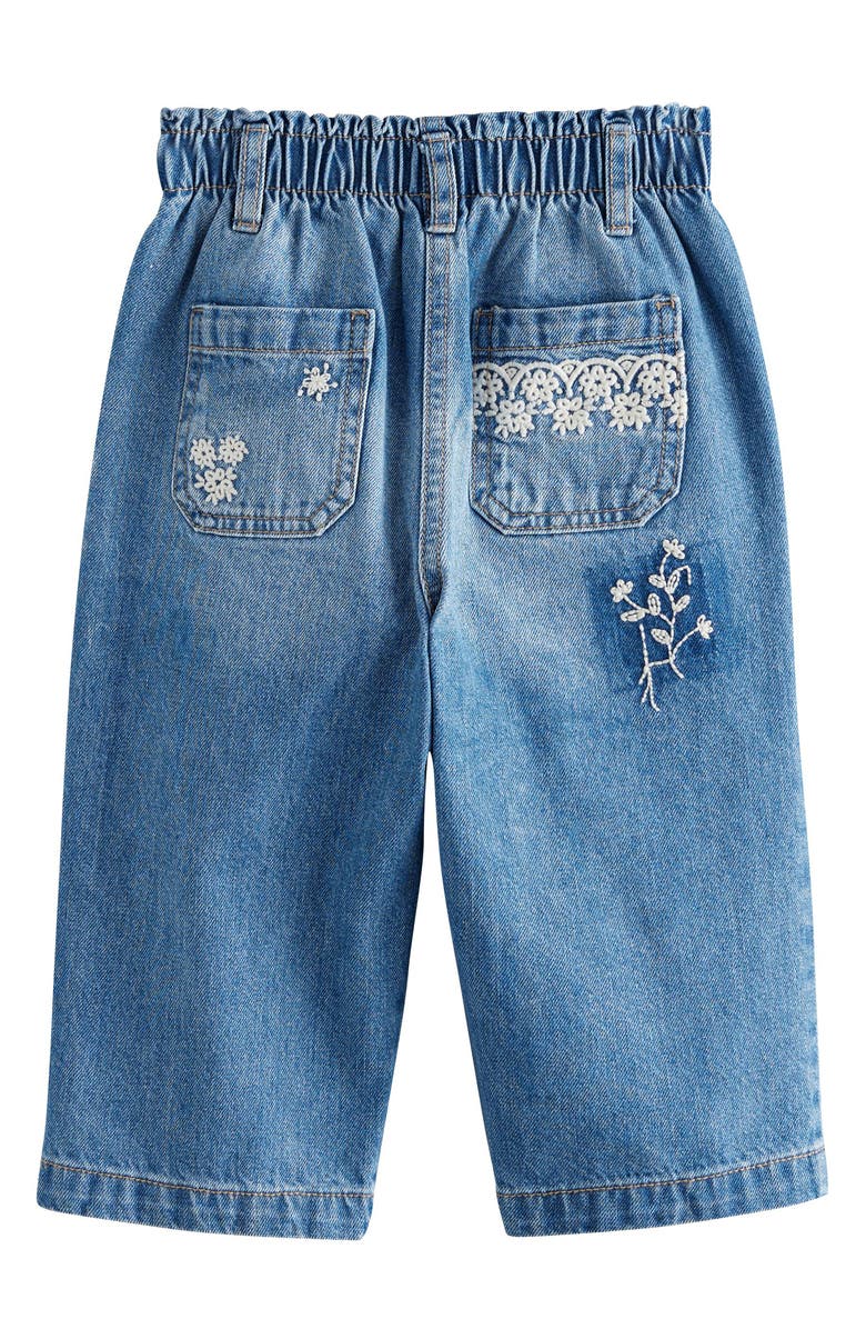 NEXT Kids' Flower Embroidered Jeans, Alternate, color, 