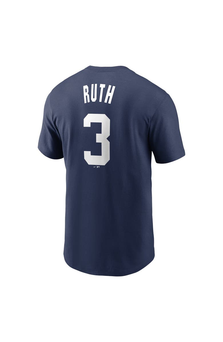 Nike Men's Nike Babe Ruth Navy New York Yankees Fuse Name & Number T-Shirt, Alternate, color, Navy