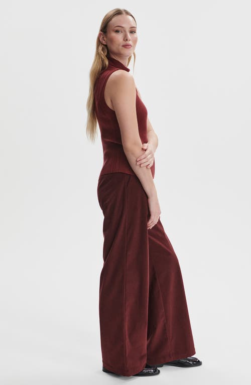 Varley Anastasia Sleeveless Turtleneck In Burgundy