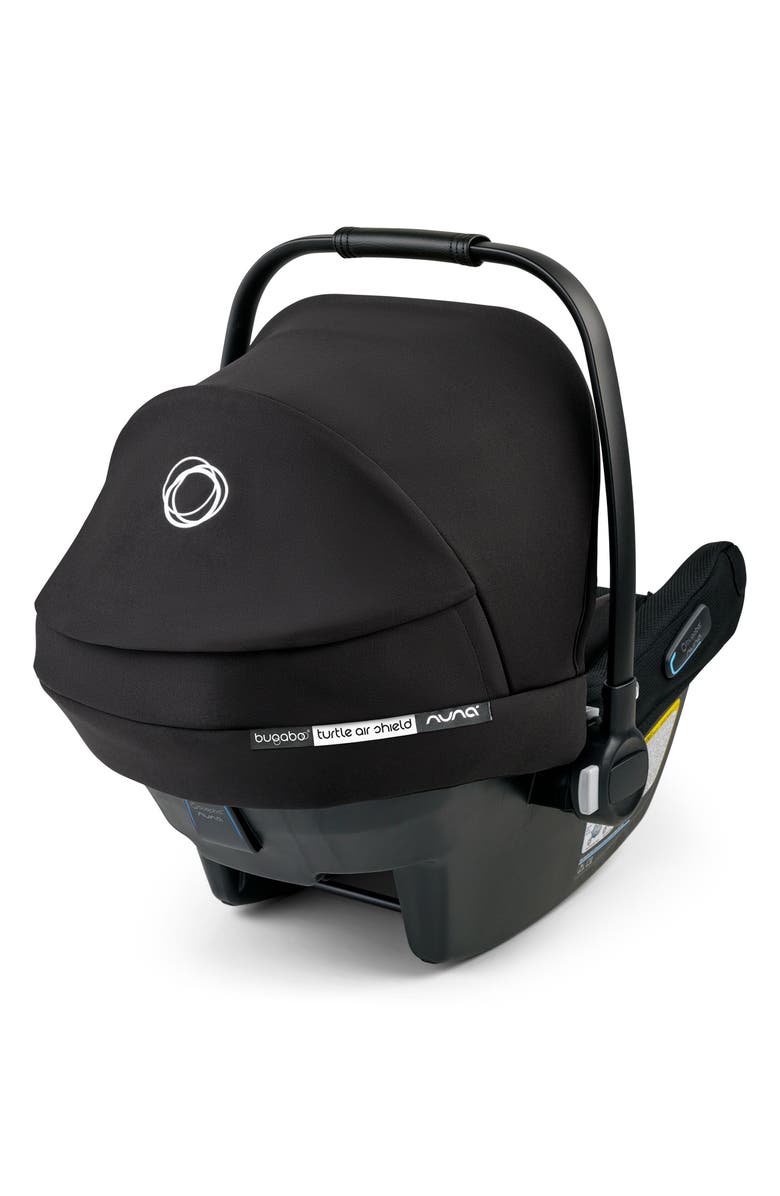 Bugaboo Turtle Air Shield by Nuna Infant Car Seat and Base, Alternate, color, Black