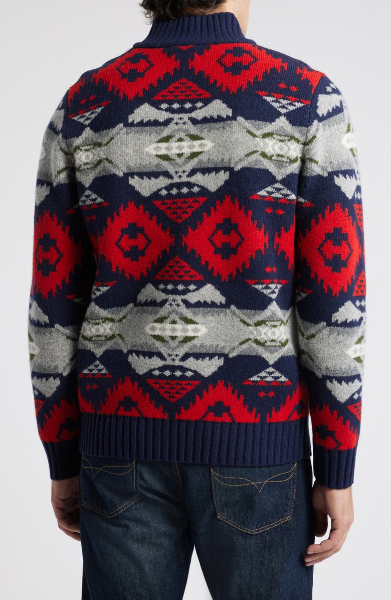 Pendleton Nehalem Lambswool Quarter Zip Sweater, Alternate, color, 