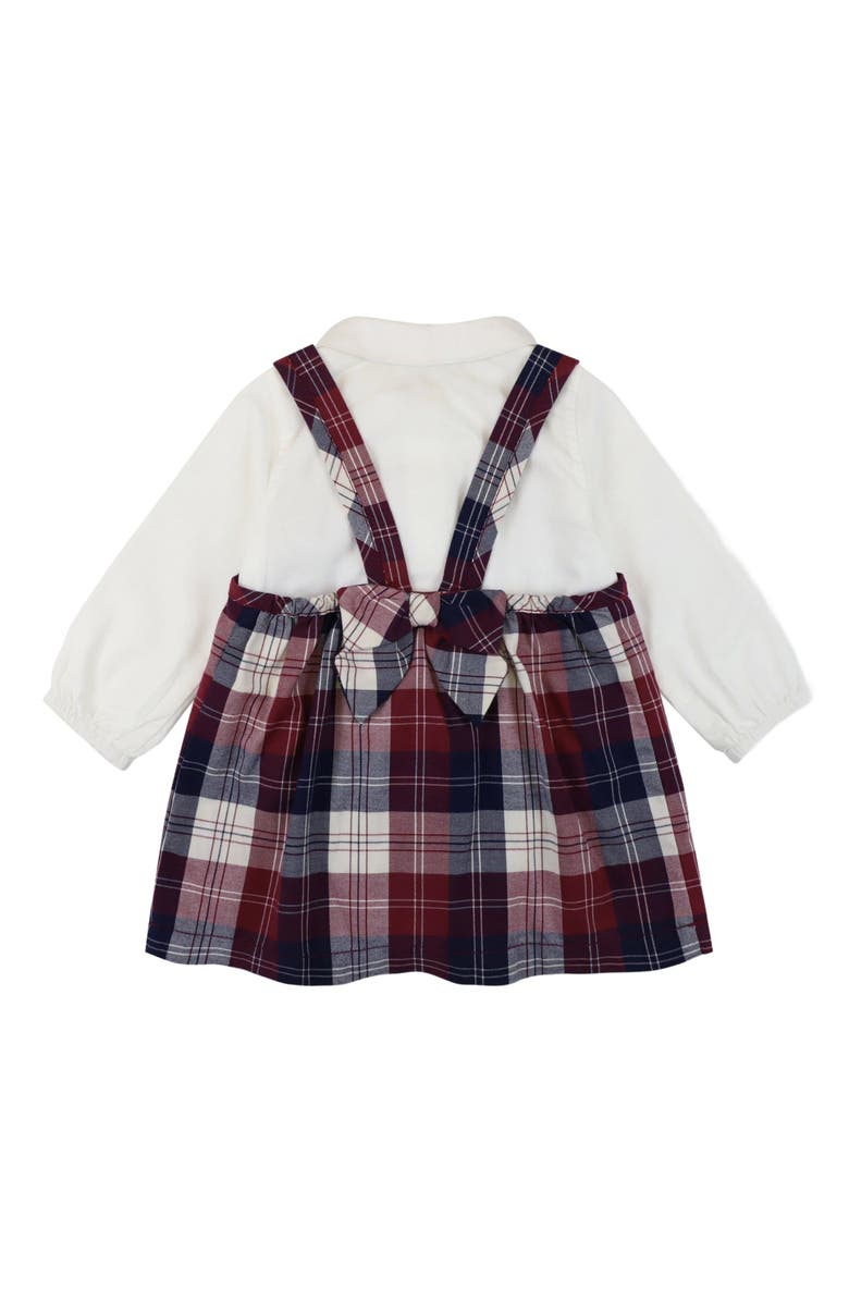 Hope & Henry Baby Organic Bodysuit and Jumper Set, Infant, Alternate, color, Berry Tartan Set