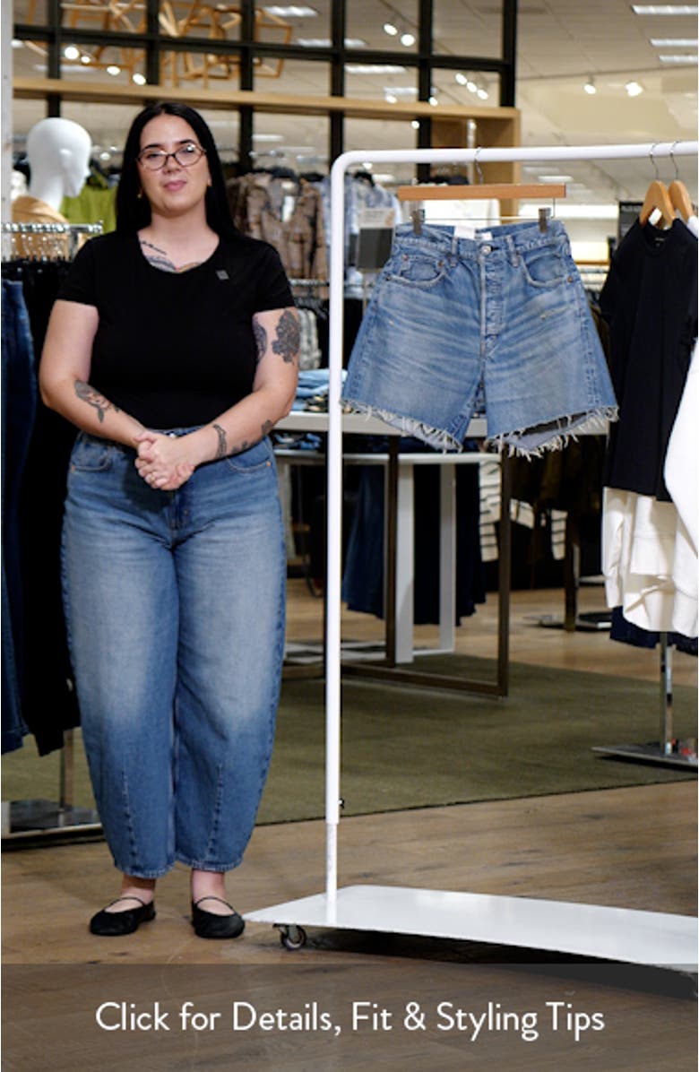 Kensington Cutoff Denim Shorts, sales video thumbnail