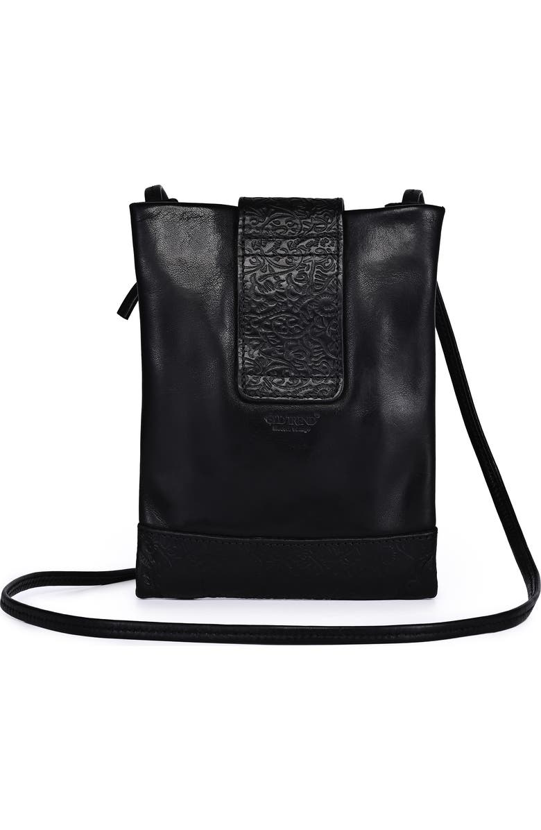 OLD TREND Lily Genuine Leather Structured Convertible Crossbody, Alternate, color, Black