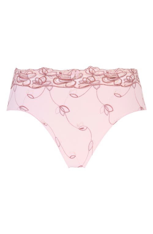 Hunkemoller Hunkemöller Diva Embroidered Briefs In Lilac