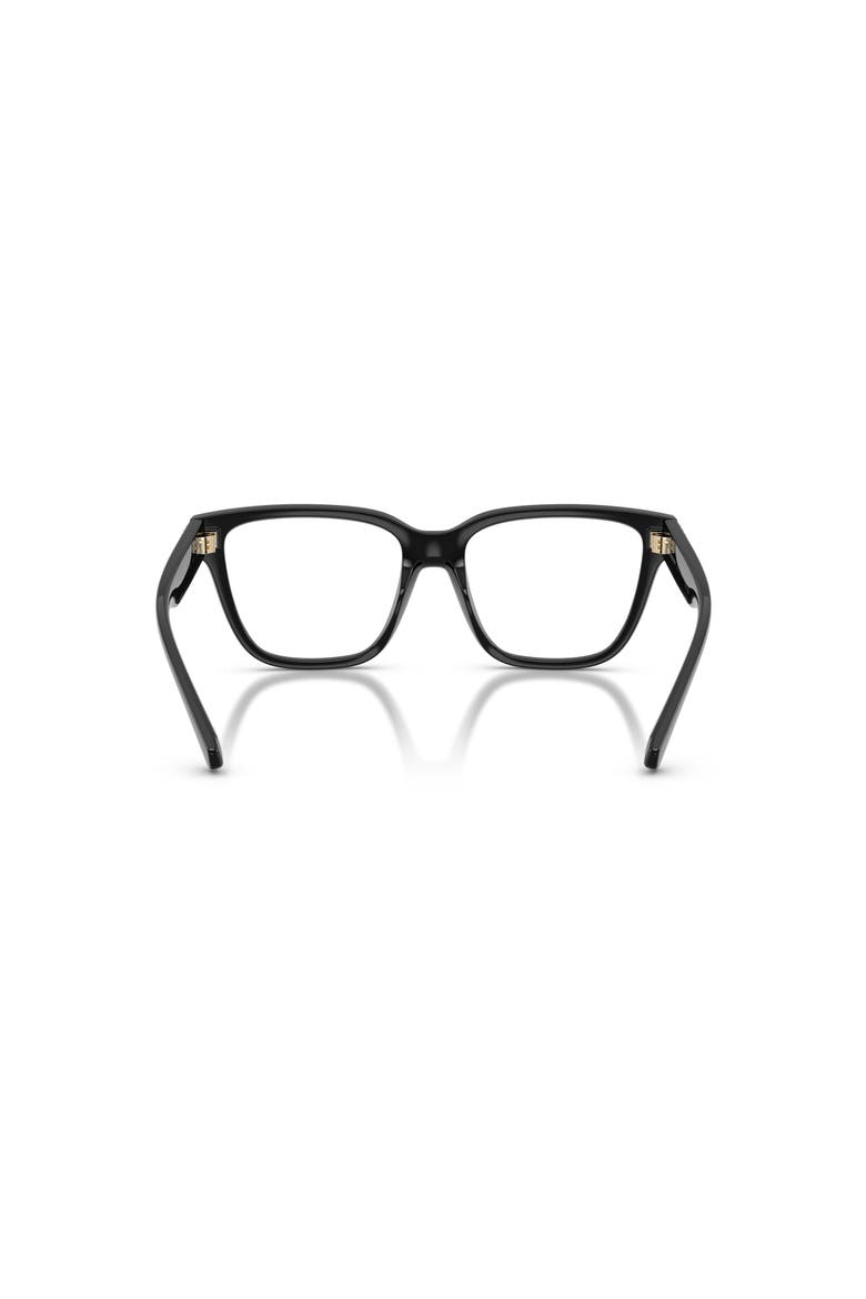 54mm Square optical glasses, Alternate, color, Black