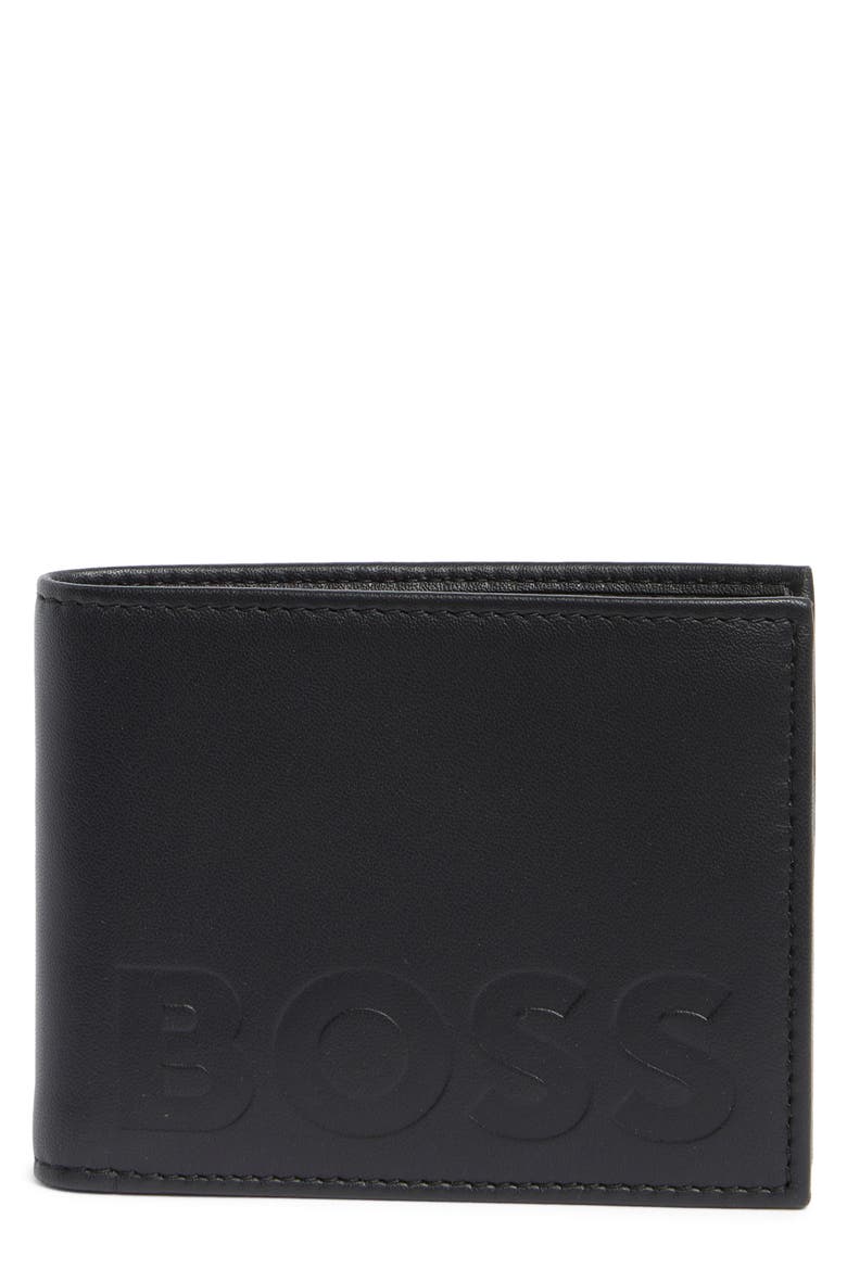 Laslo Leather Bifold Wallet, Main, color, BLK