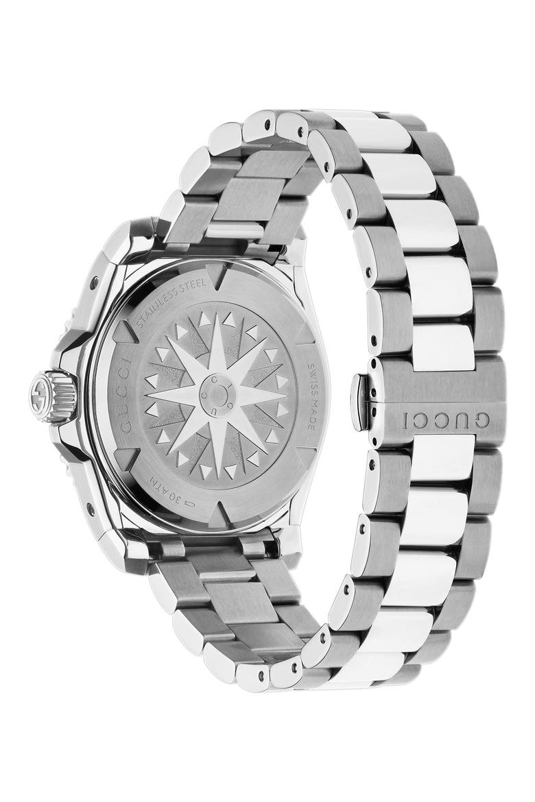 Dive Bracelet Watch, 40mm, Alternate, color, GREEN/ SILVER