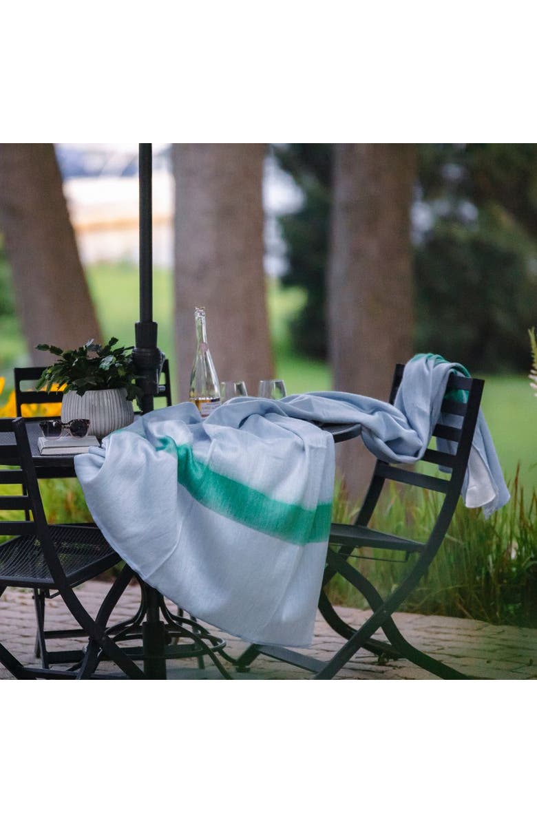 Purple Nest Design Kani Collection  Blanket, Alternate, color, Blue