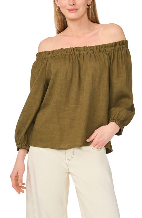 Off the Shoulder Puff Sleeve Top
