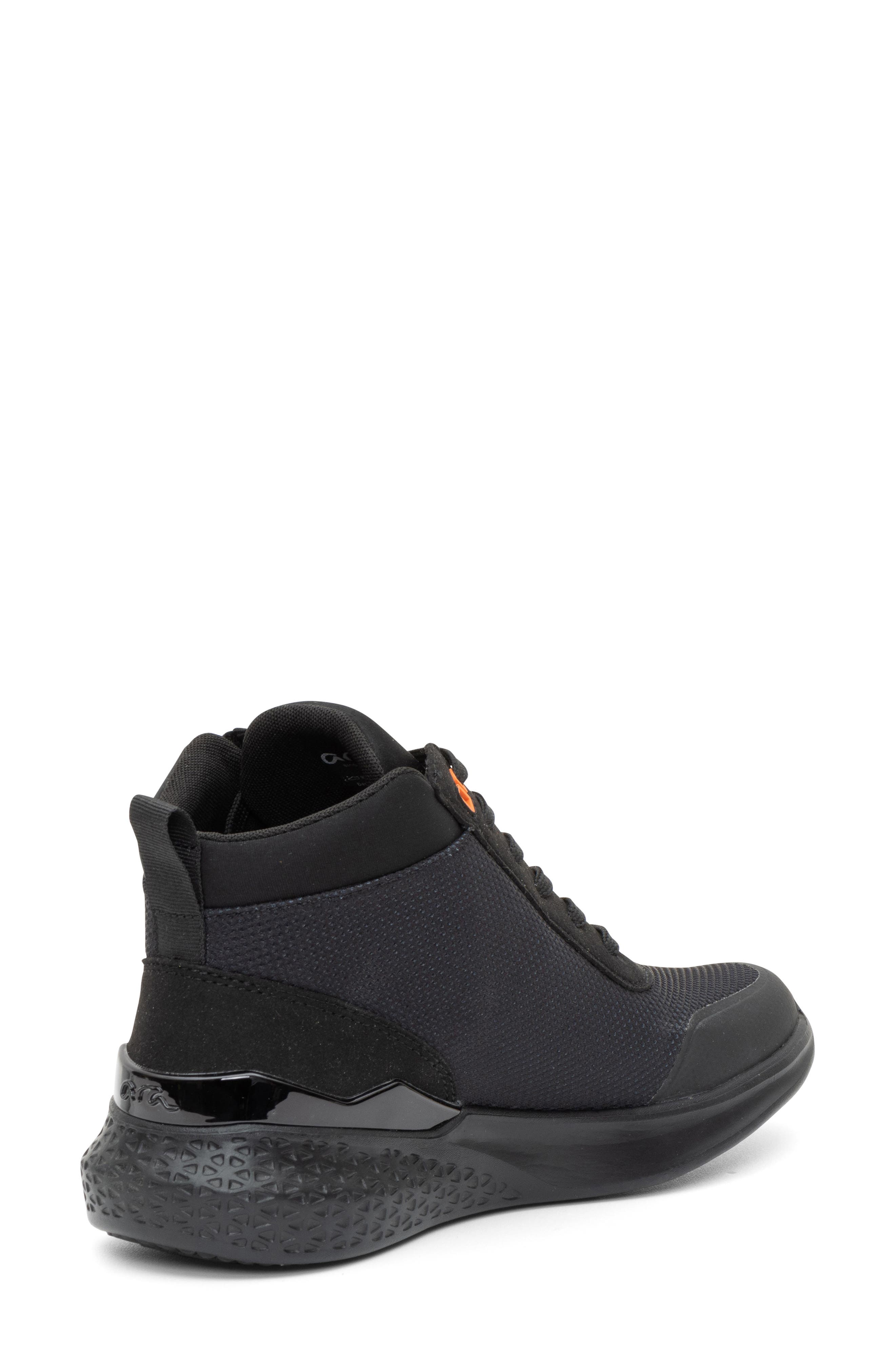 Marne Water Resistant High Top Sneaker, Alternate, color, BLACK