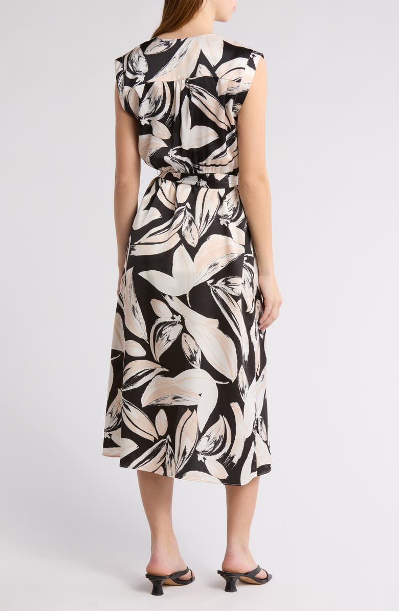 NORDSTROM RACK Tie Waist Midi Dress, Alternate, color,